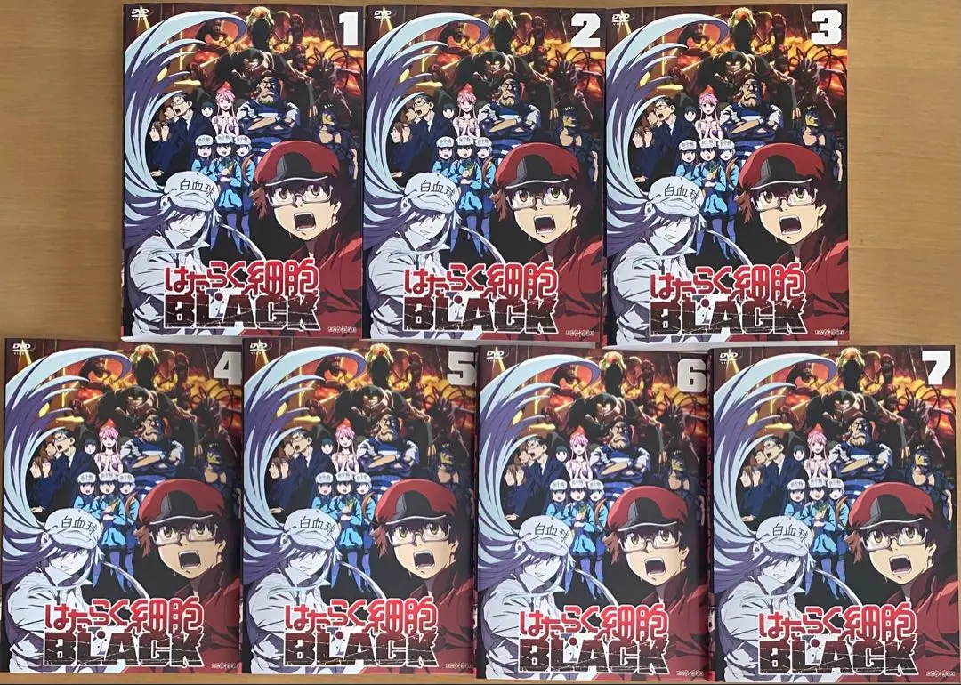 【新品ケース収納】　はたらく細胞BLACK　全巻完結セット　レンタルDVD 新品] はたらく細胞 BLACK (全8巻) 全巻セット : 六本木 蔦屋