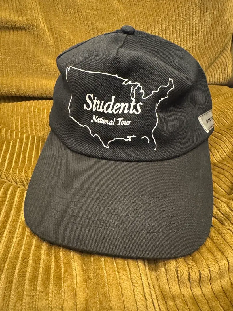 新品 Students Golf スチューデンツゴルフ ナショナルツアーT L students golf スチューデンツゴルフ キャップ グレー 美品