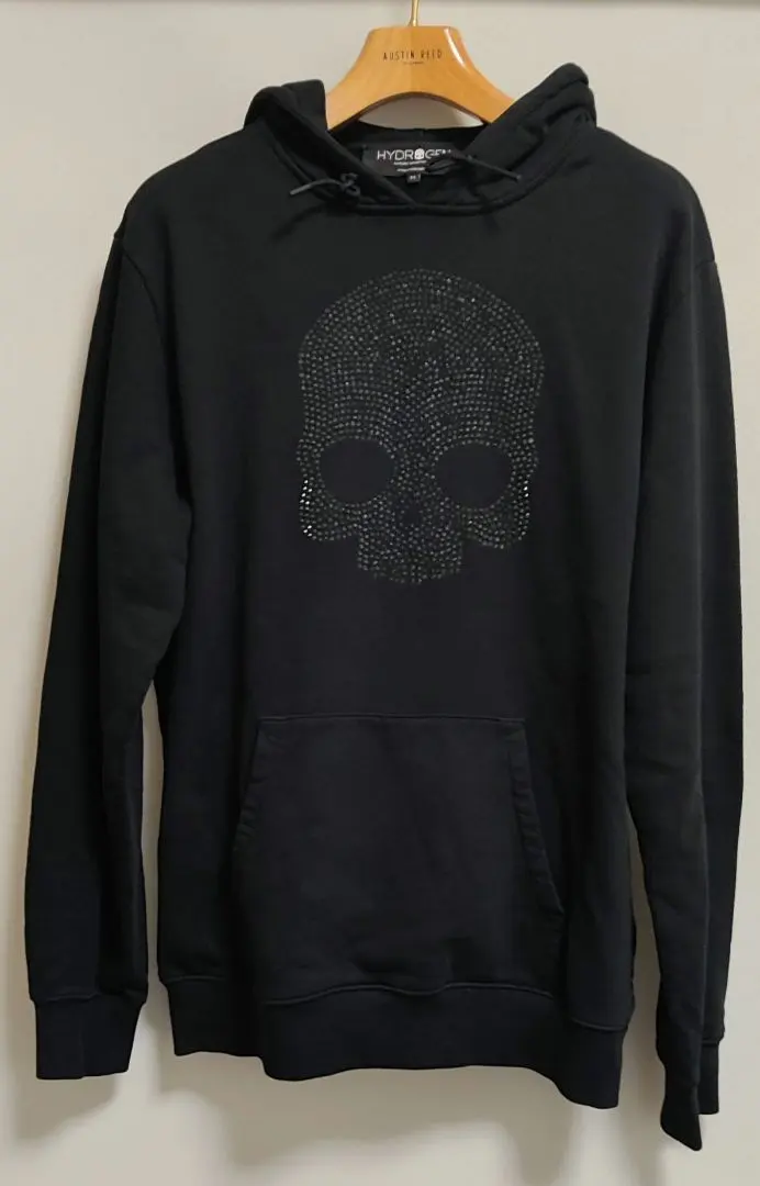 Thumbnail of HYDROGEN Hoodie with Front Skull Studs Logo
