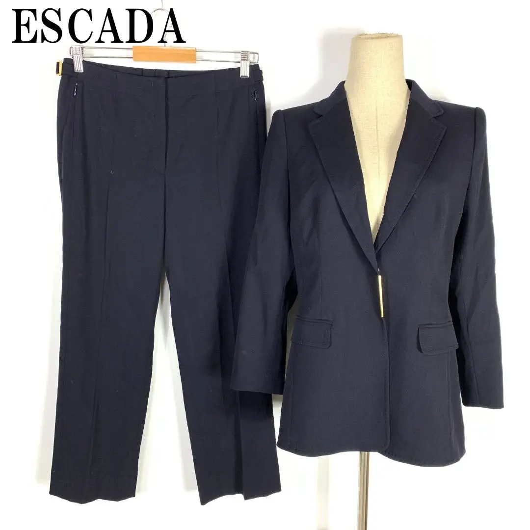 escada エスカーダ セットアップ ノーカラー ジャケット スラックス 2025年最新】Yahoo!オークション -エスカーダ escada ジャケット