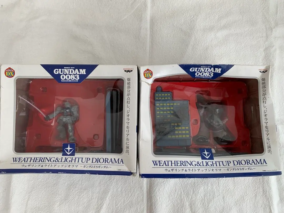 2004年製造　未開封ウェザリング&ライトアップジオラマ～アムロVSシャア～ DX機動戦士ガンダム ウェザリング＆ライトアップジオラマ