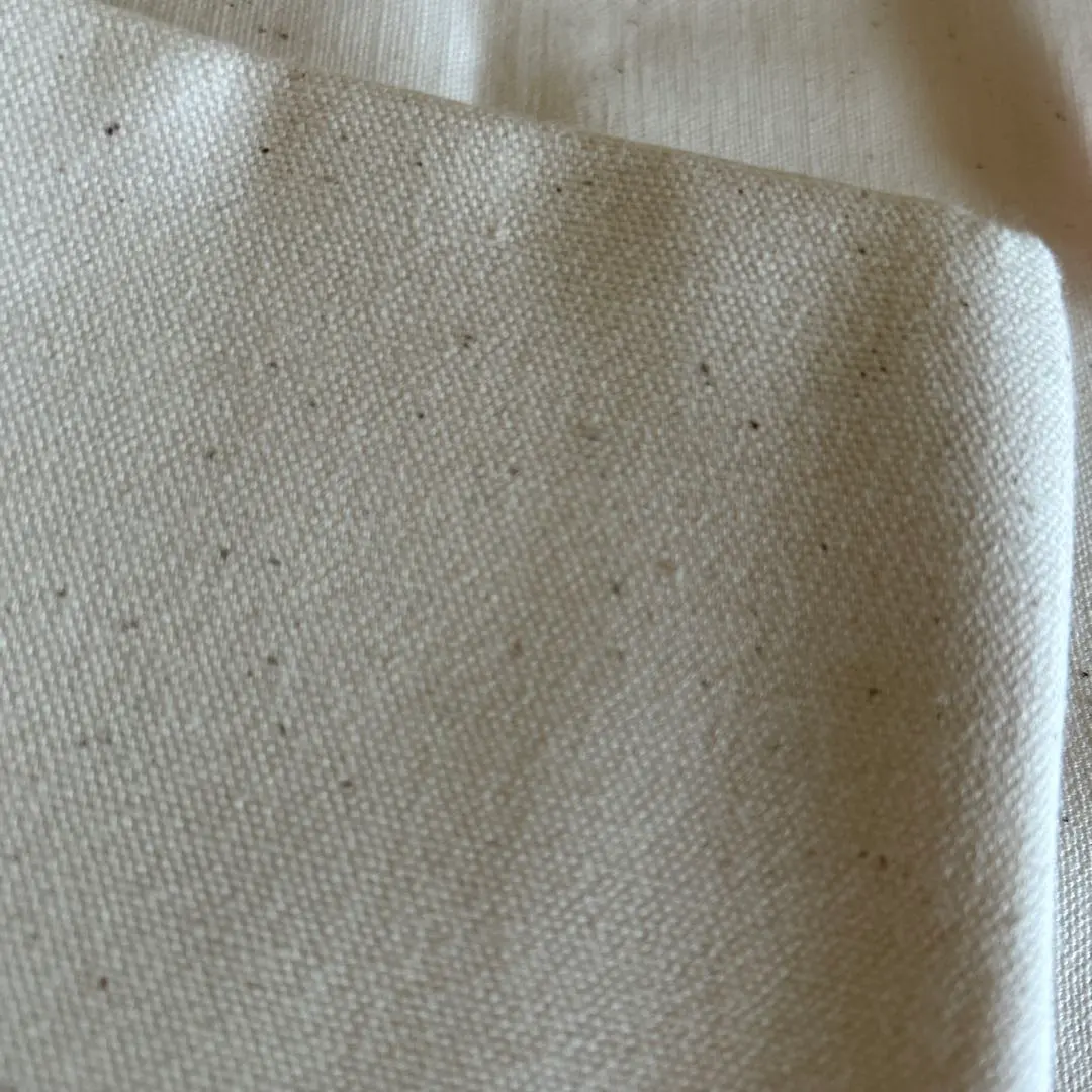 Thumbnail of Ivory plain cotton fabric