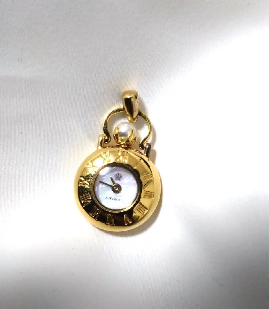 MIKIMOTO ミキモト ペンダントウォッチ ローマン シェル 稼動品 MIKIMOTO ミキモト ペンダントウォッチ ローマン シェル 稼動品