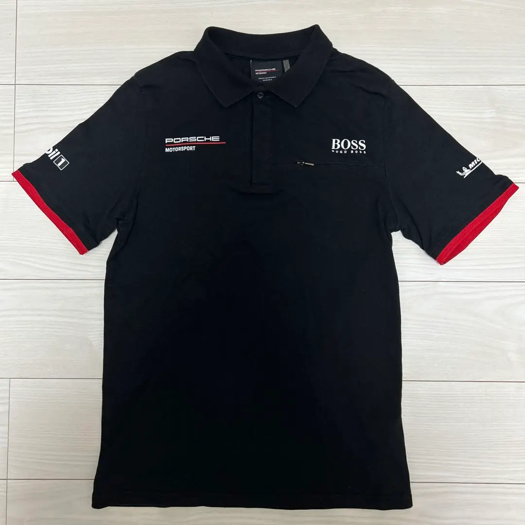 新品 BOSS ポロシャツ Porsche Motorsport Lサイズ 黒 新品 BOSS ポロシャツ Porsche Motorsport Lサイズ 黒 ポルシェ