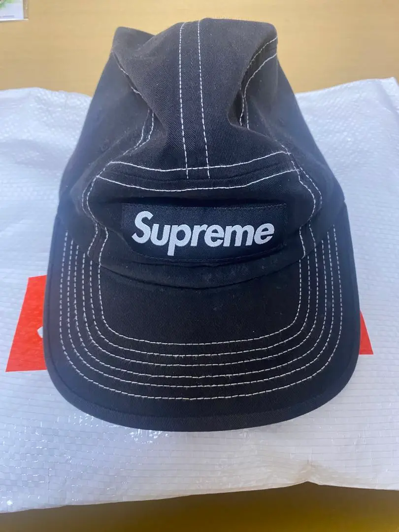 Supreme 2Tone Twill Camp Capブラック Supreme シュプリーム 22SS 2-Tone Twill Camp Cap ツイル