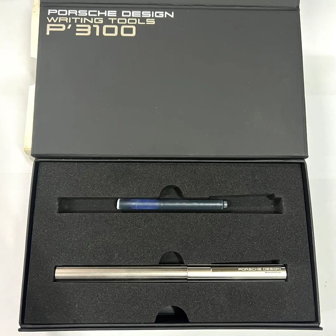 ポルシェデザイン PORSCHE DESIGN 万年筆 金銀メッシュ ポルシェデザイン万年筆ってめちゃカッコイイからみんな見て