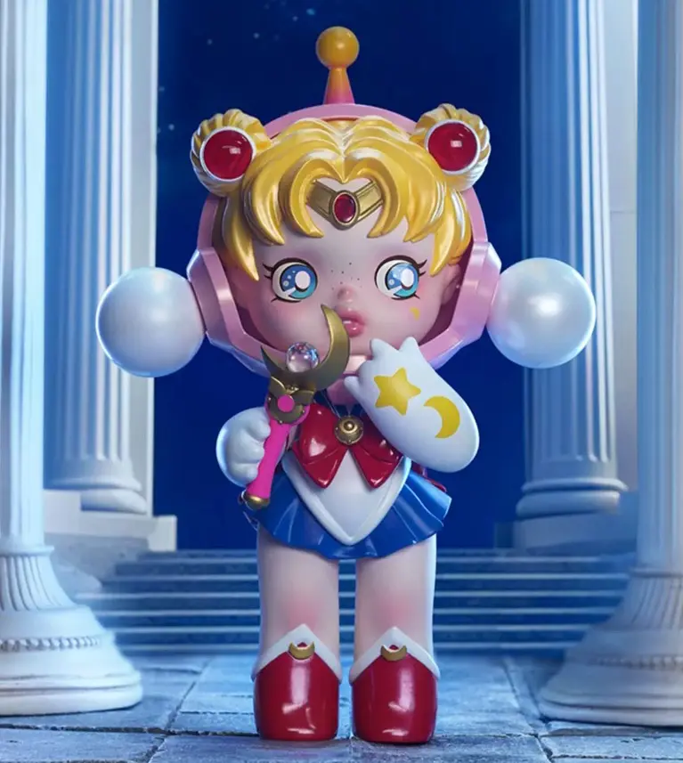 skullpanda セーラームーンコラボ　❤️ スカルパンダ-セーラームーンのアクションフィギュア,PVC像