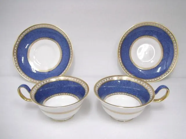 ウェッジウッド　ユーランダーパウダーブルー　スープ・パスタ用深皿　2枚セット ウェッジウッド ユーランダーパウダーブルー スープ・パスタ用深