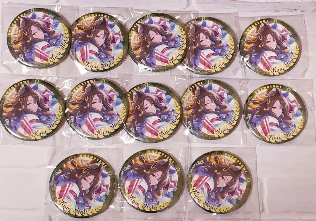 ウマ娘 CANバッジ キングヘイロー 13個 まとめ売り キングヘイロー】CANバッジ ウマ娘 プリティーダービー Vol.4 B
