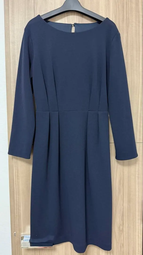 Thumbnail of Rope Picnic Navy Boat Neck A-line Dress