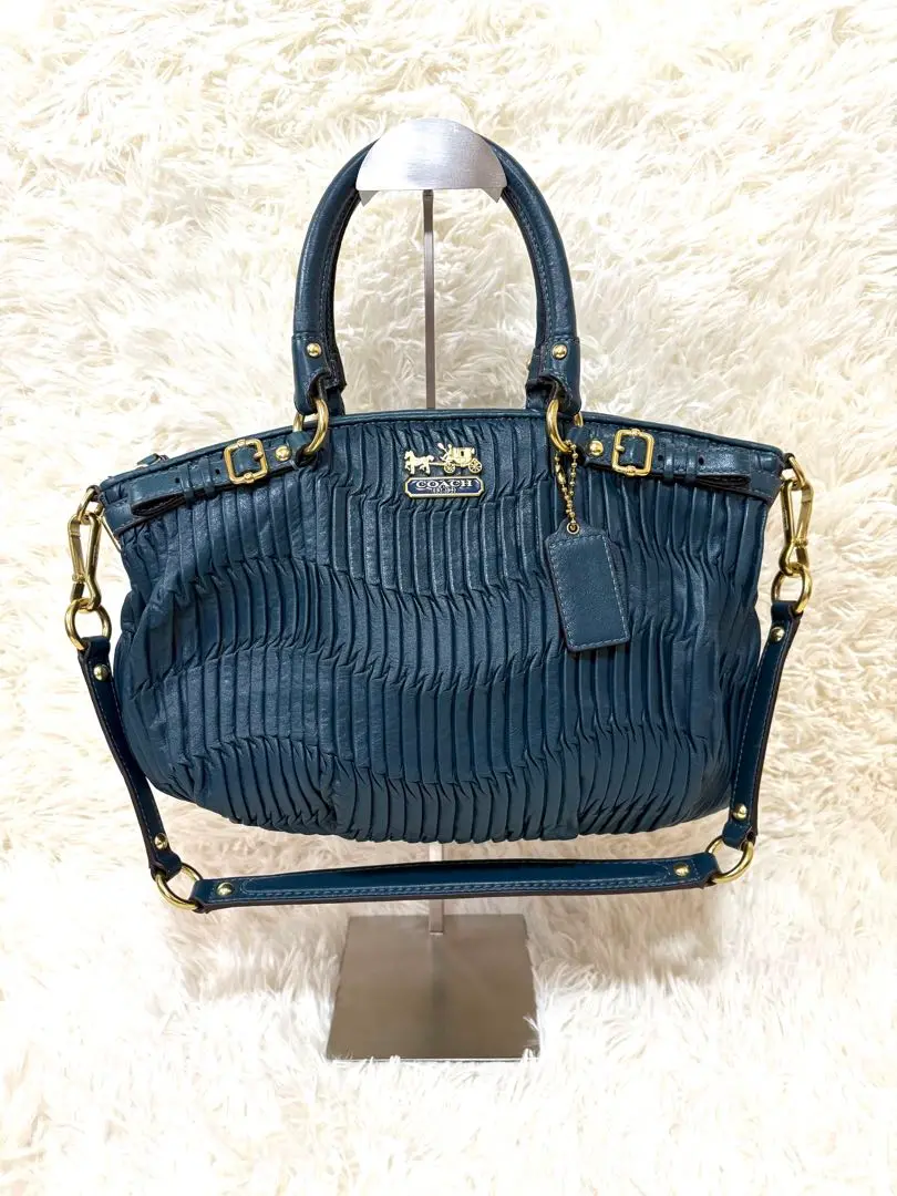 美品　コーチ　ハンドバッグ　2way　マディソン　ギャザー　18620　s34 楽天市場】COACH コーチ マディソン ギャザー レザーバッグ