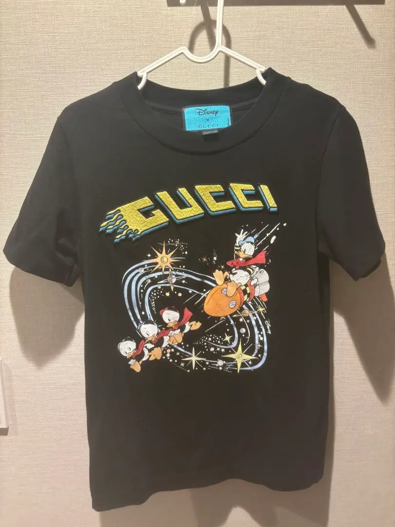 Gucci x Disney★素敵！ブラックドナルドダックプリントTシャツ GUCCI x Disney【SS21 ドナルドダック プリント メンズ