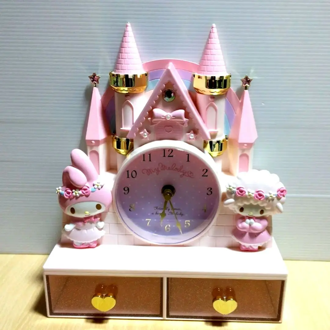 リトルツインスターズキキララお城チェスト付きクロック時計キャッスル