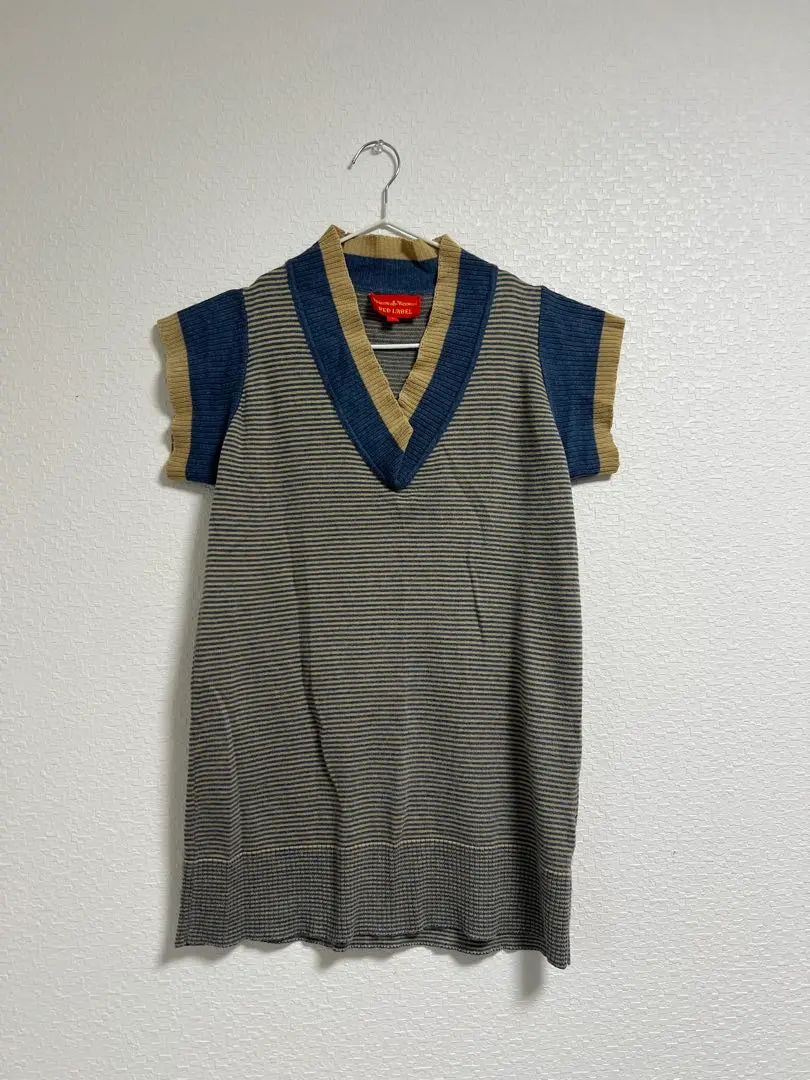 Vivienne Westwood RED LABEL◆ニットベスト(厚手)/00/ウール/NVY/17-12-122009 ヴィヴィアンウエストウッドRED LABEL ニットベスト VIVIENNE WESTWOOD