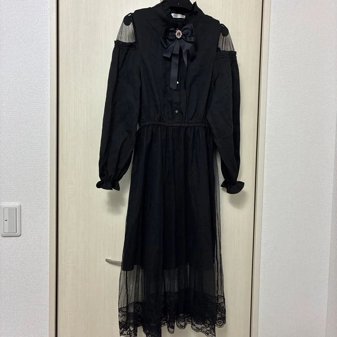 Thumbnail of Shimamura tulle dress, black