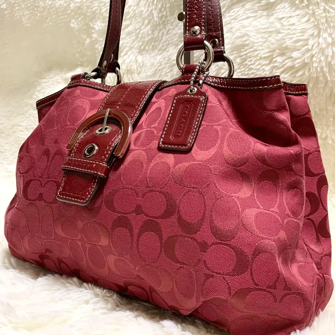 【美品】 コーチ　ソーホー　シグネチャー　キャンバス　F18750 トートバッグ 2025年最新】coach f18750の人気アイテム - メルカリ