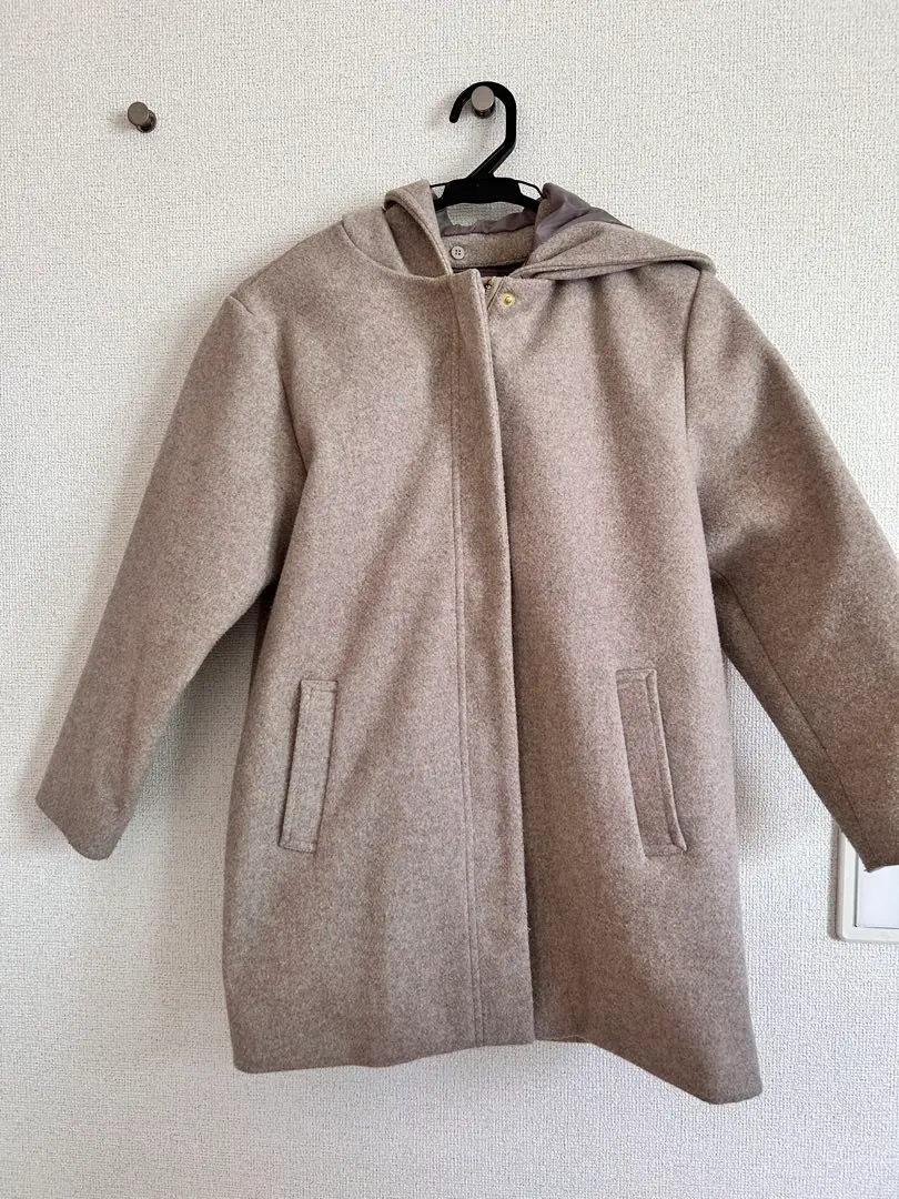 Thumbnail of Global Work 140 Beige Hooded Coat