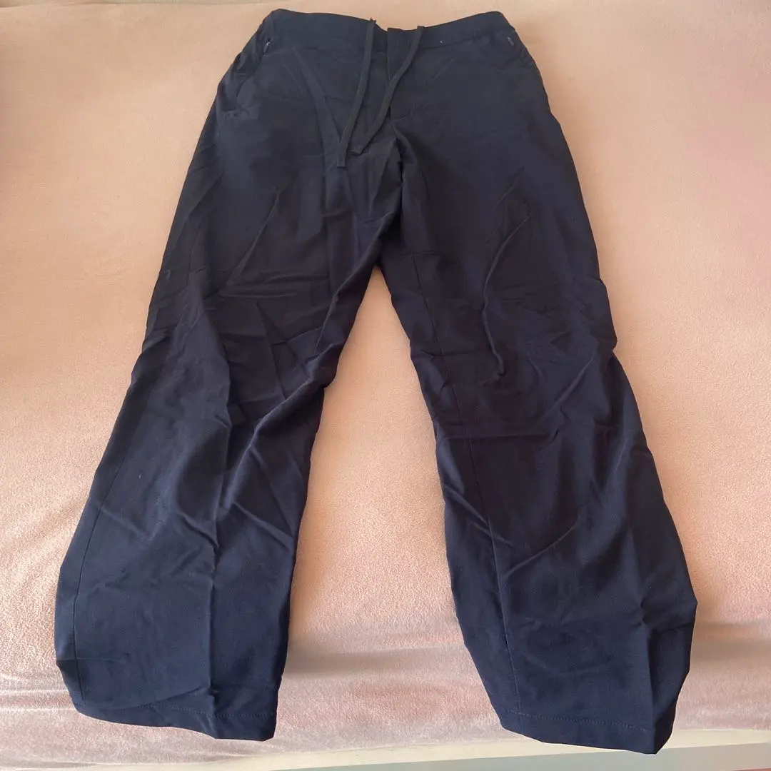 Thumbnail of Navy wide-leg pants, cotton blend