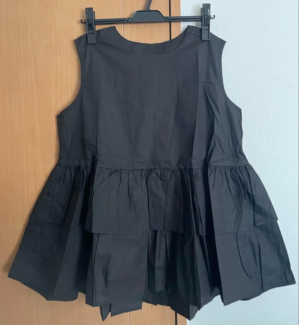 Thumbnail of Summer Sleeveless Peplum Blouse Tunic Body-Shaping Double Frill Overseas