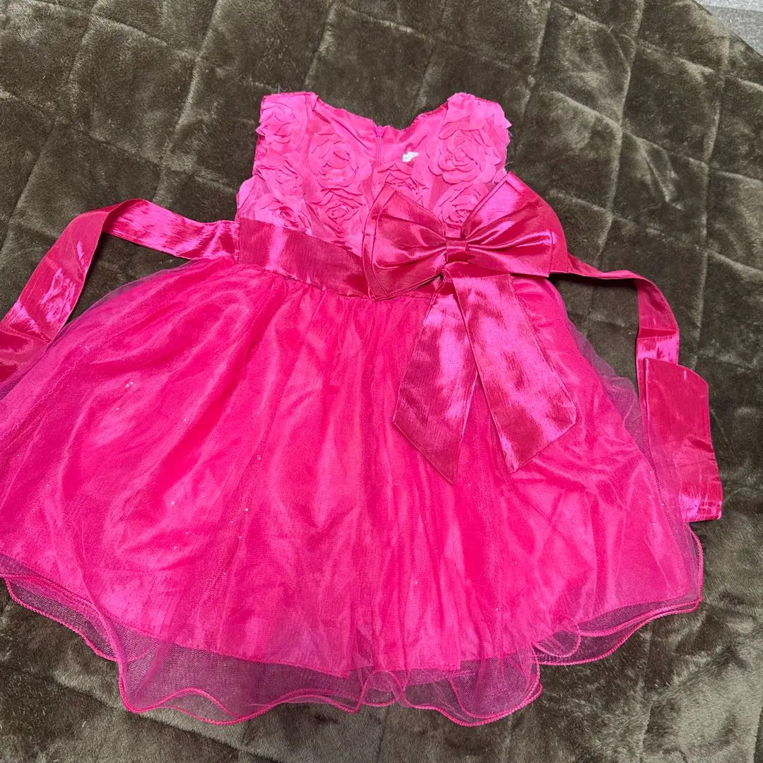 Thumbnail of [90] Pink Floral Baby Dress
