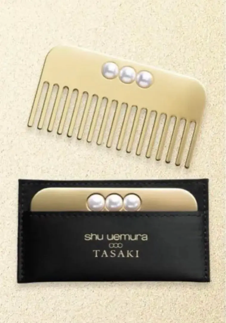 シュウウエムラ  限定　コラボ　TASAKI ヘアコーム&トレイ　新品 シュウ ウエムラとタサキが2024年ホリデーコレクションで