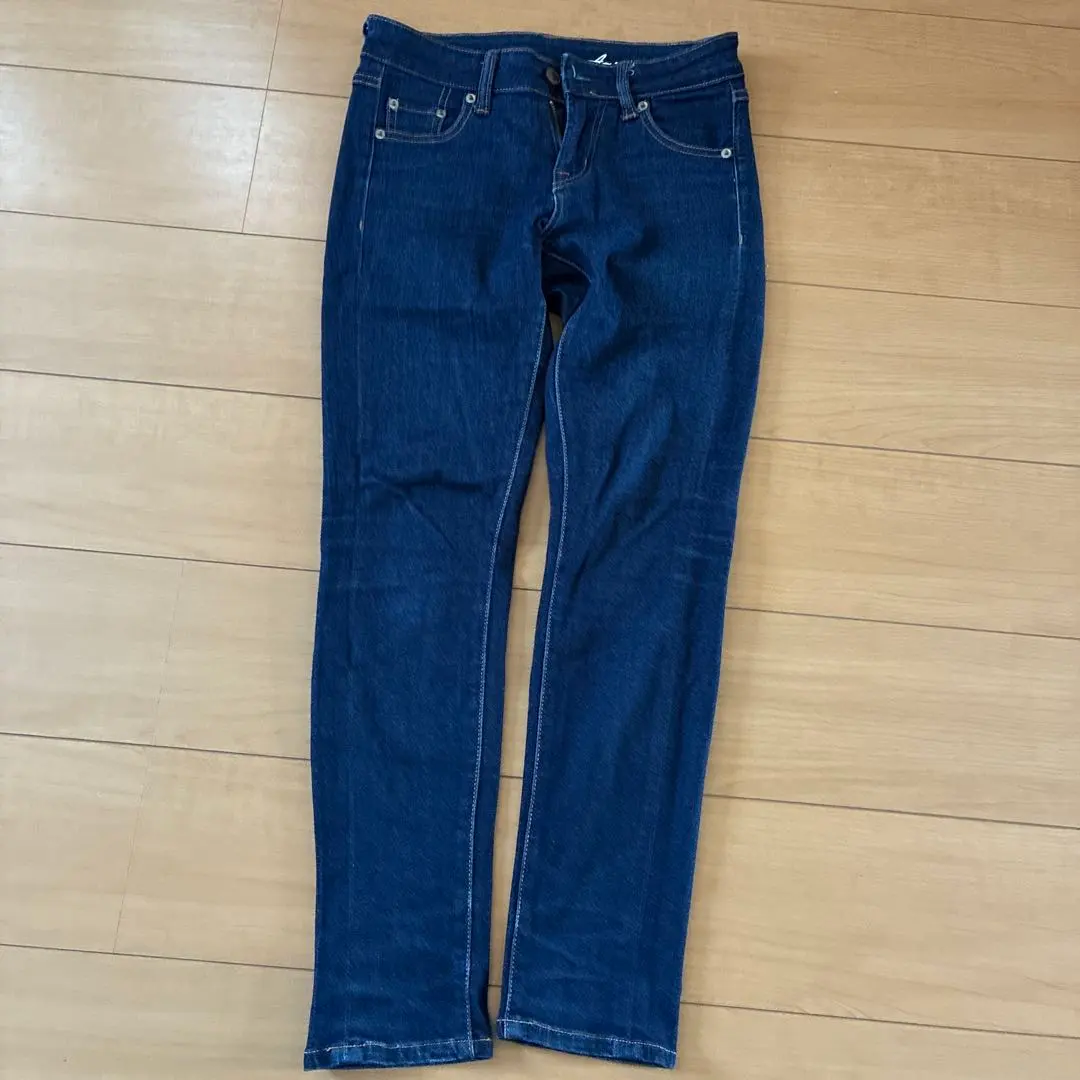 AMERICAN HOLIC 緊身牛仔褲 XS 深藍色 的縮圖