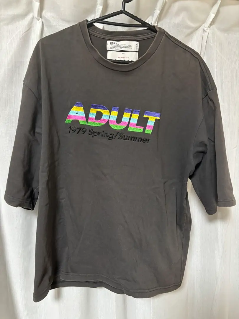 DAIRIKU ADULT 1979 Tシャツ グレー 2025年最新】dairiku adultの人気アイテム - メルカリ