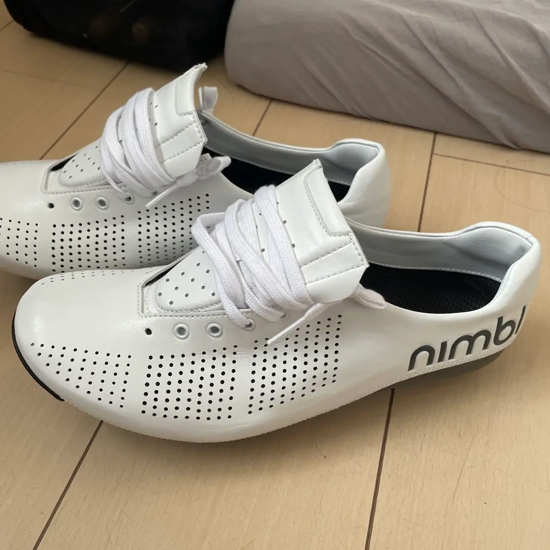 Nimbl Ultimate Glide White/Silver サイクリングシューズ | 高