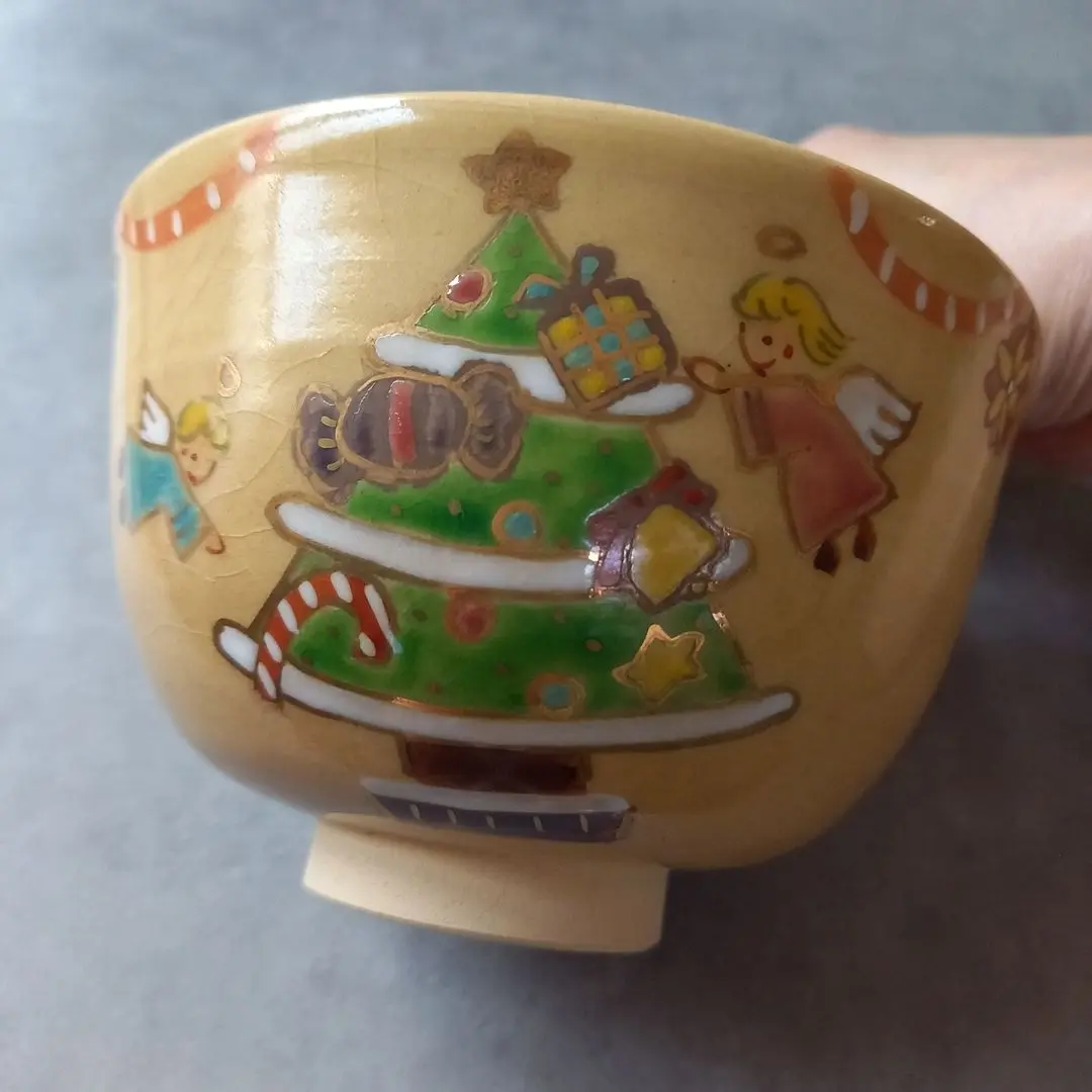 抹茶碗　クリスマスツリーサンタ　郷山作　新品未使用 抹茶碗 サンタクロース茶碗 瑞豊 作 | すべての商品 - CHATOWA