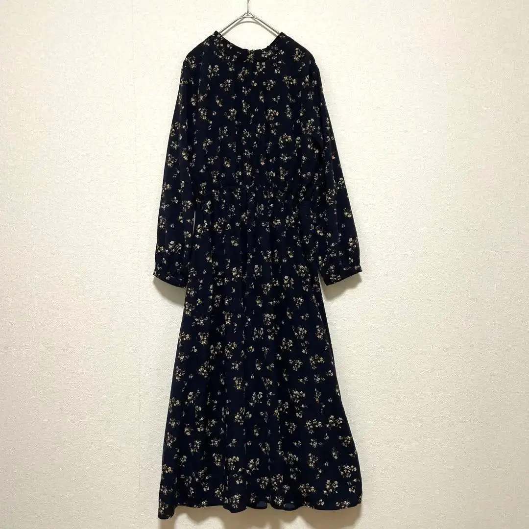 Thumbnail of CLACIER Glaciar Floral Long Sleeve Long Dress Two-tone Frills S