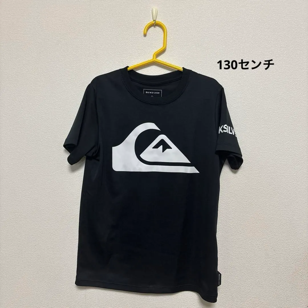 Thumbnail of Quiksilver black rash guard, 130cm