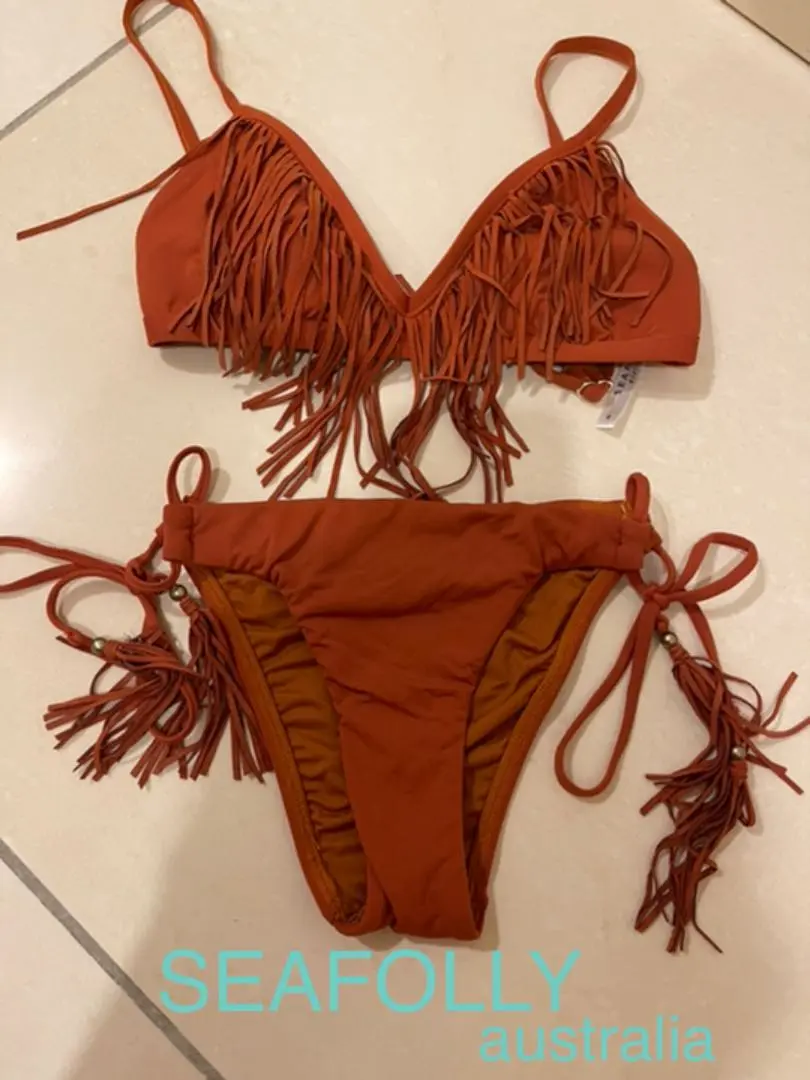 seafolly モス　カーキ　ビキニ　新品未使用 2025年最新】seafolly シーフォリー 水着の人気アイテム - メルカリ