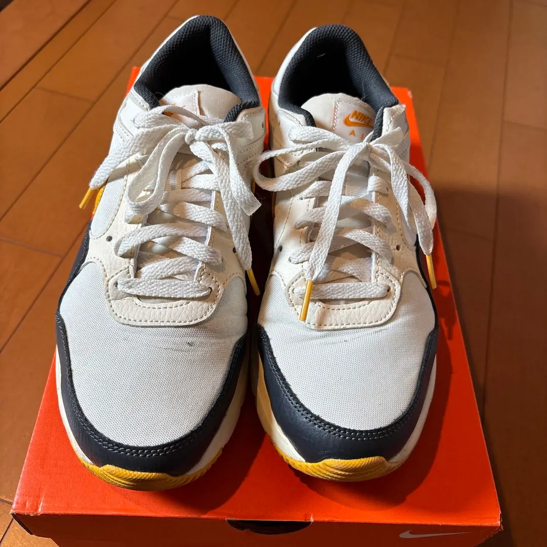 Thumbnail of Nike Air Max sneakers in white/navy/gold