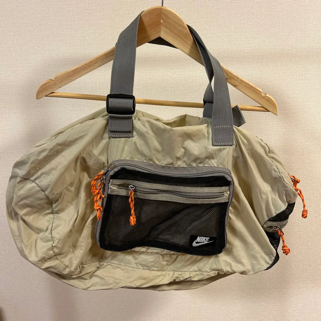 Thumbnail of NIKE Beige Nylon Bag with Mesh Pocket