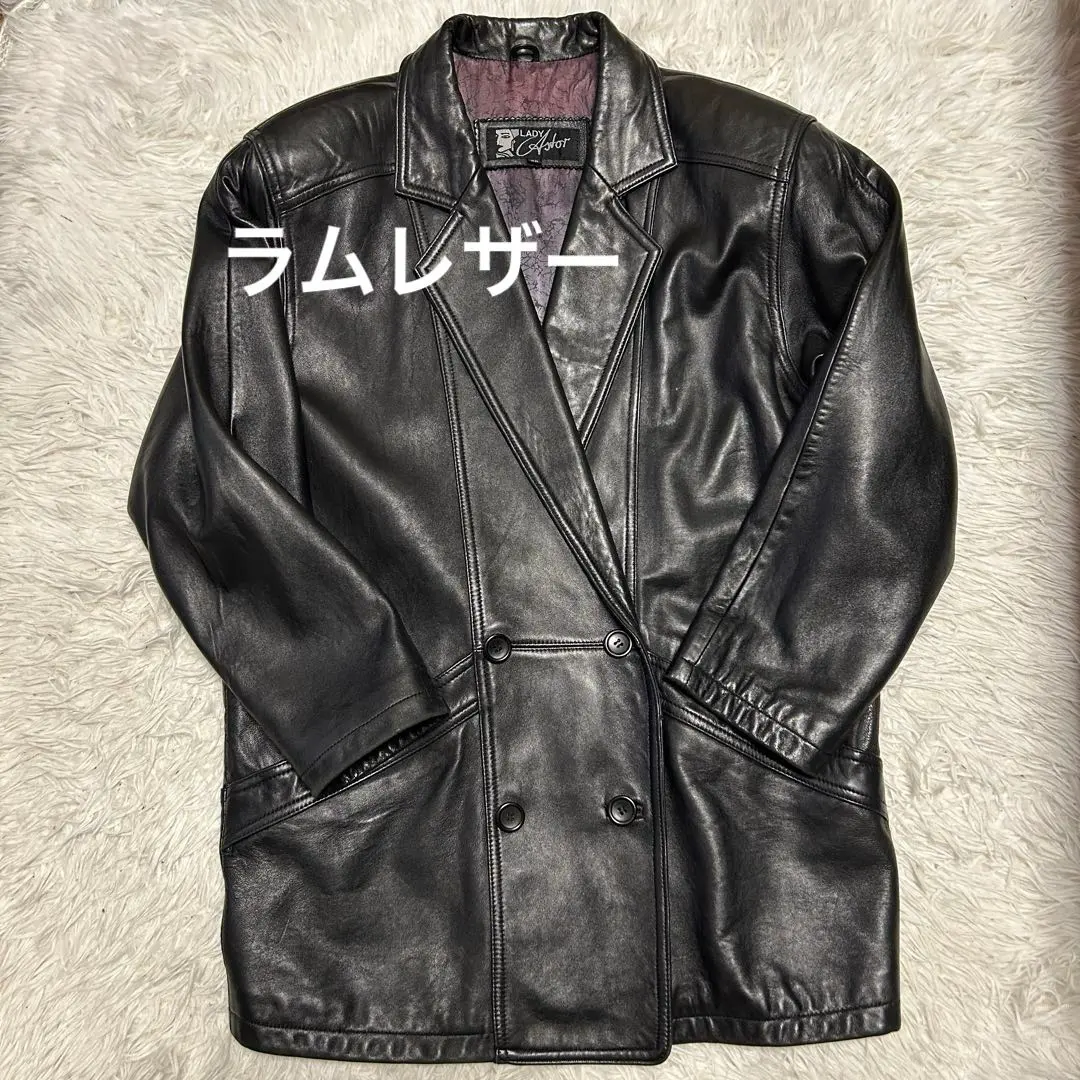 雅仕黛夫人 黑色 羊羔皮夹克 女款 M 码 的縮圖