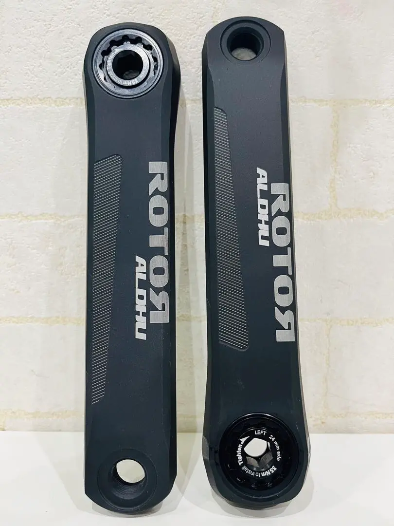 【未使用品】ROTOR ALDHU 24クランクアーム 170mm ブラック ROTOR / ALDHU 24 Crank Set for Road Model - Above Bike Store