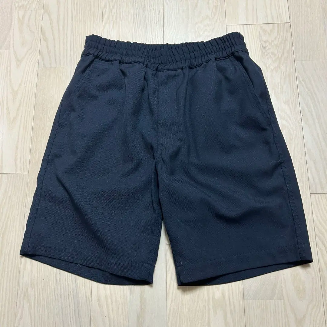Sans limite ウールギャバ　ネイビー ショートパンツ　サイズ0 美品 sans limite パンツ 0 ネイビー ウールギャバ - メルカリ