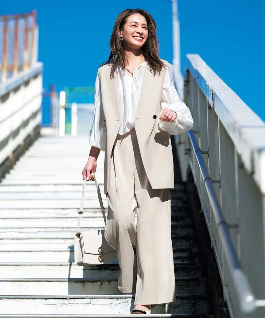 アンフィーロ☆ BEAUTY MOVE 打褶寬褲☆XS 的縮圖