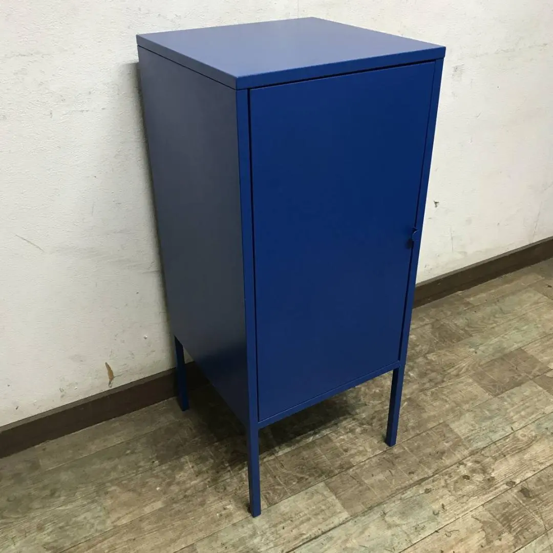 廃盤品　イケアリックスフルトブルーキャビネット（足無し）　希少品LIXHULT IKEA イケア LIXHULT リックスフルト キャビネット ブルー 希少