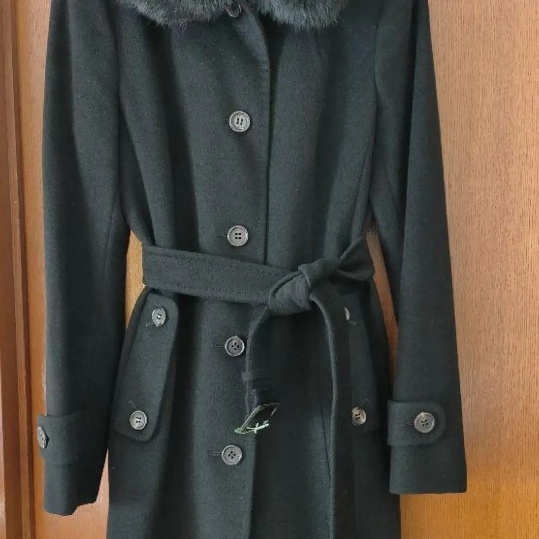 巴寶莉 經典羊毛大衣 38 黑色 的縮圖