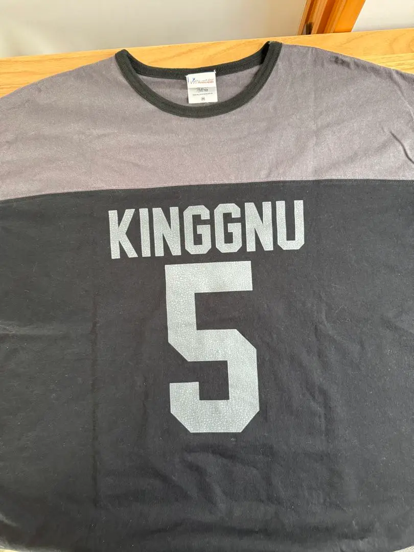King Gnu フットボール Tシャツ GRAY Mサイズ タレントグッズ