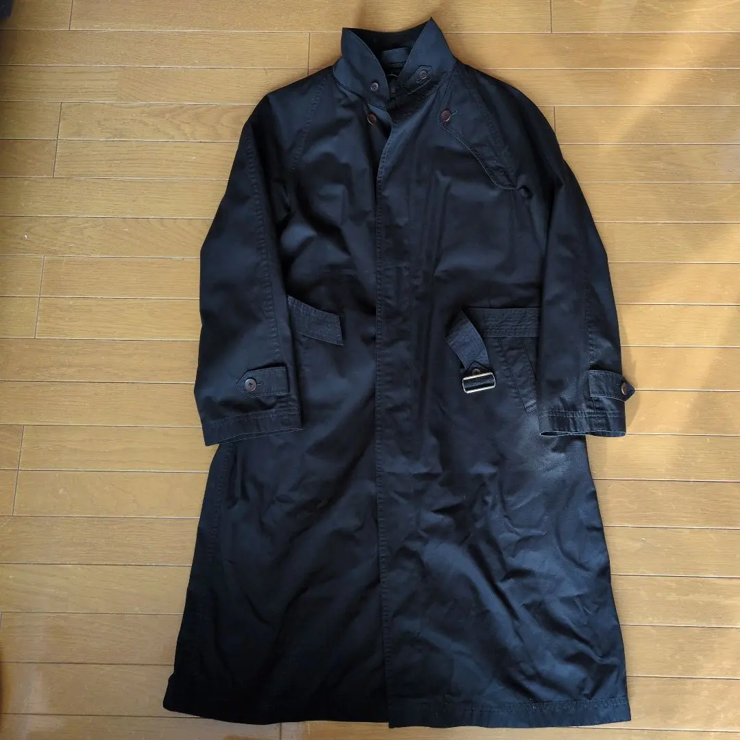 Thumbnail of D'URBAN Beautiful Condition Long Trench Coat with Checkered Liner, Black