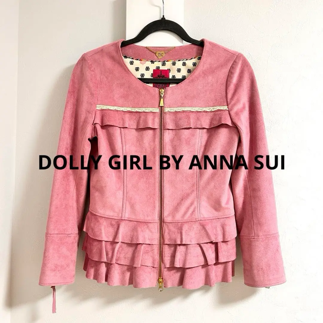 DOLLY GIRL BY ANNA SUI ベスト アウター 羊革　ムートン DOLLY GIRL BY ANNA SUI Long Coat Double Wool Cashmere 3