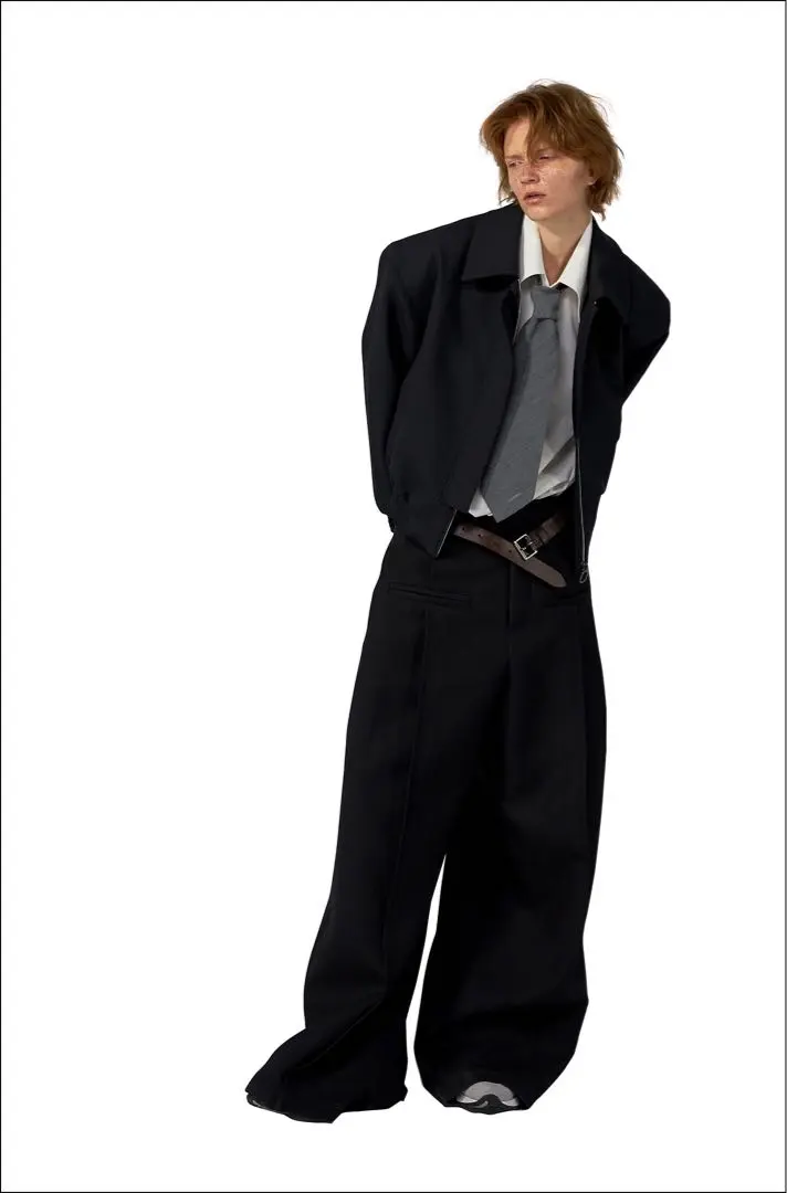 Thumbnail of Fax copy express Wide Slacks Black M size