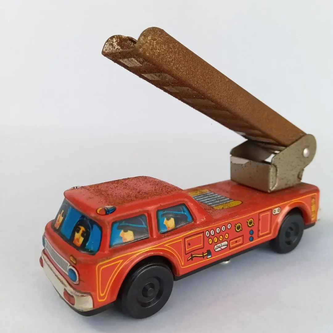 ブリキ　昭和レトロ　消防車 パトカー バス Yahoo!オークション -「ブリキ 消防車」の落札相場・落札価格