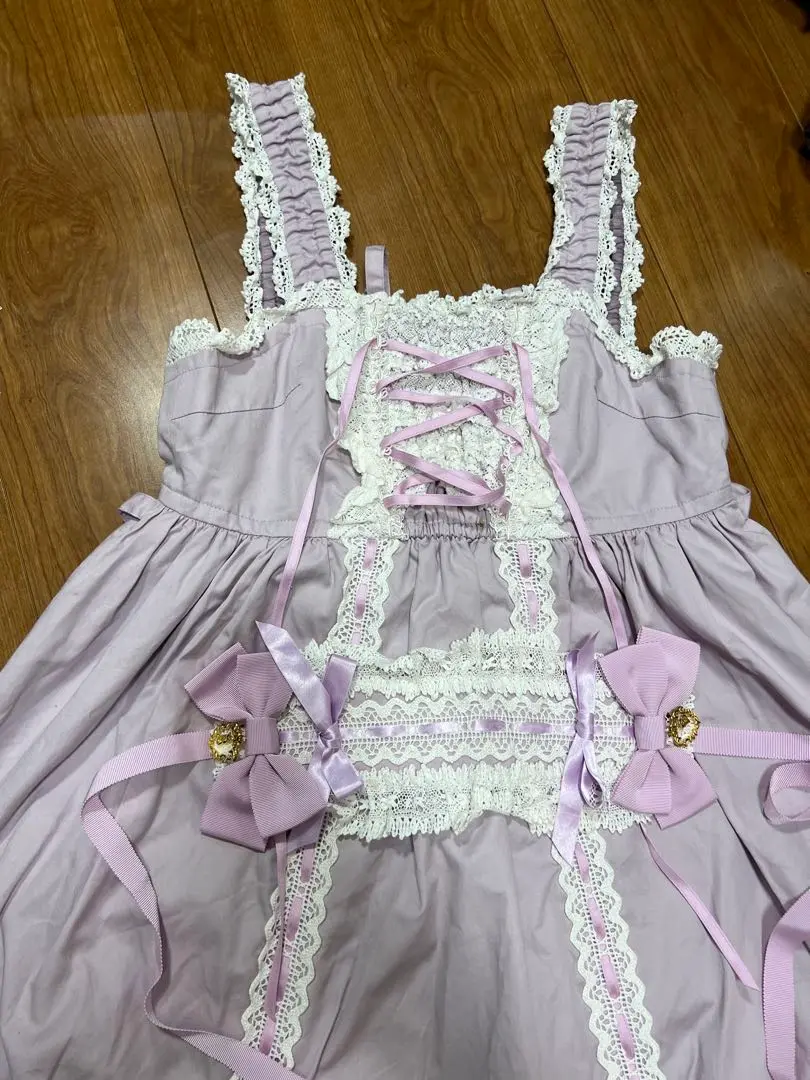 ベイビーザスターズシャインブライトリボン付き水色フリルスカートフリーサイズ ベビードールジャンパースカート – BABY, THE STARS SHINE BRIGHT