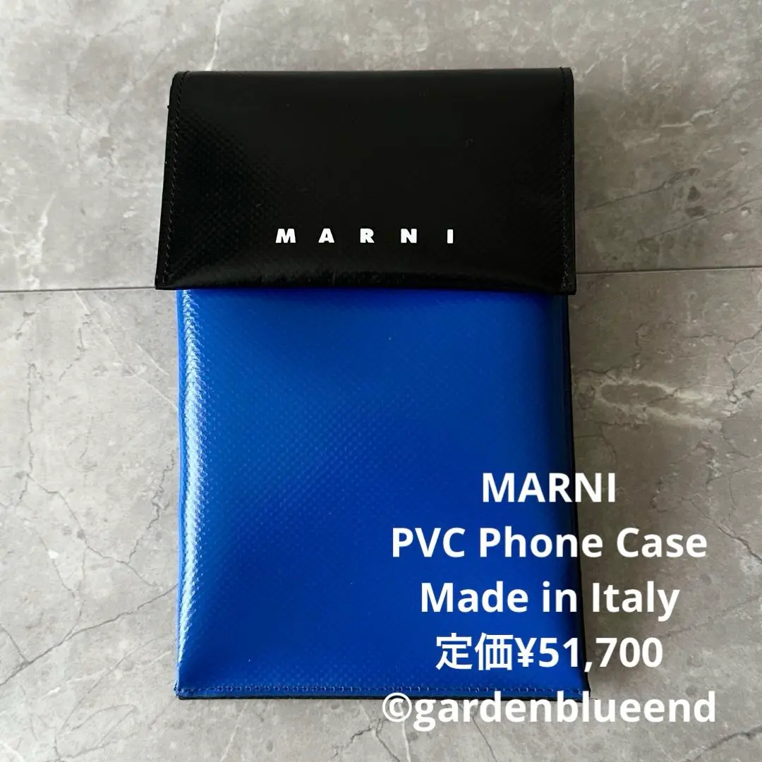 【即購入歓迎】マルニ フォンケース PVC バイカラー ショルダーバッグ ボディ 美品 マルニ フォンケース PVC バイカラー ショルダーバッグ