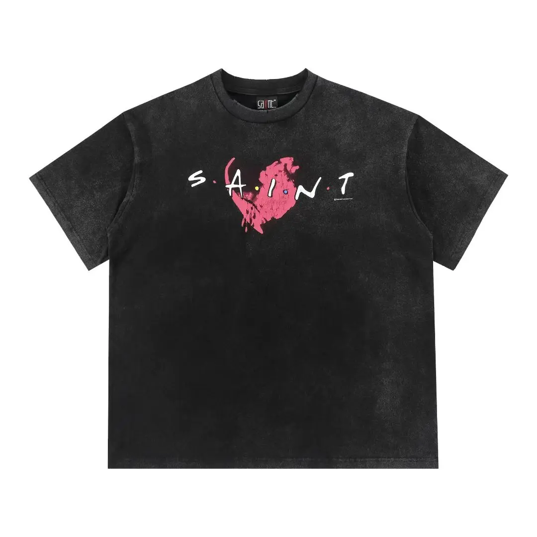 トップス 21ss Saint Mxxxxxx HEART SS TEE S SAINT Mxxxxxx]SS TEE/HEART LOVE/BLACK(SM-HR8-0000-001) – R&Co.