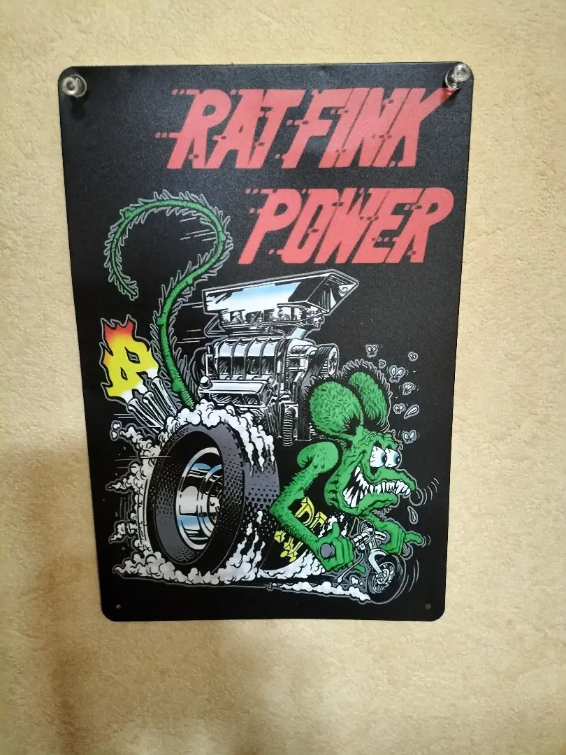 ラットフィンク　バイク Rat FInk モーターサイクル ライセンス フレーム アイ ラブ ザ