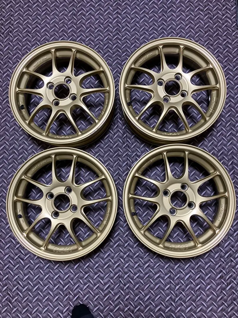 【4本セット】 【買ってください】エンケイ PF01 15インチ バリ山タイヤ付 4本セット】 【買ってください】エンケイ PF01 15インチ バリ山